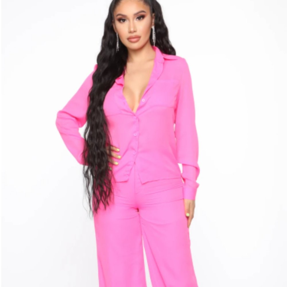 Pant Set - Hot Pink